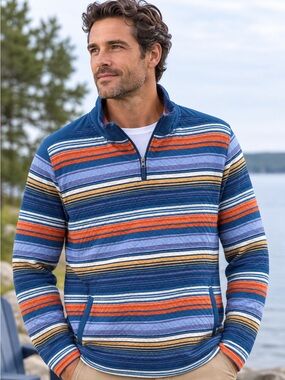 Chubbies The Even Keel Quilted Quarter Zip Pullover NWT Men’s XXL